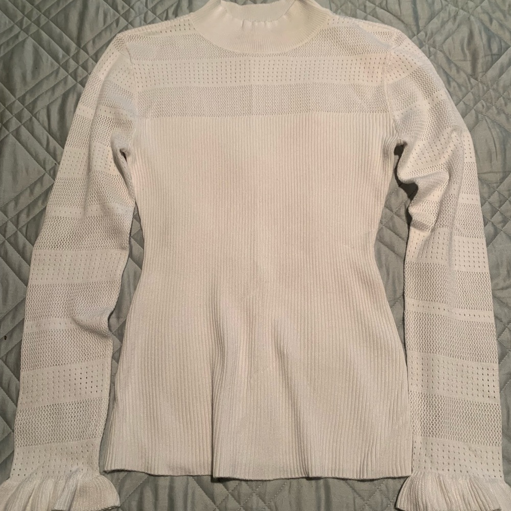 Crave Fame White Sweater